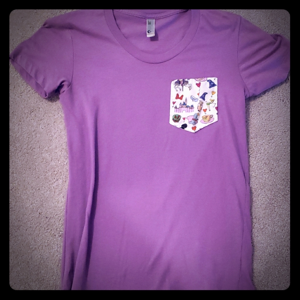 Disney inspired short sleeve v neck
